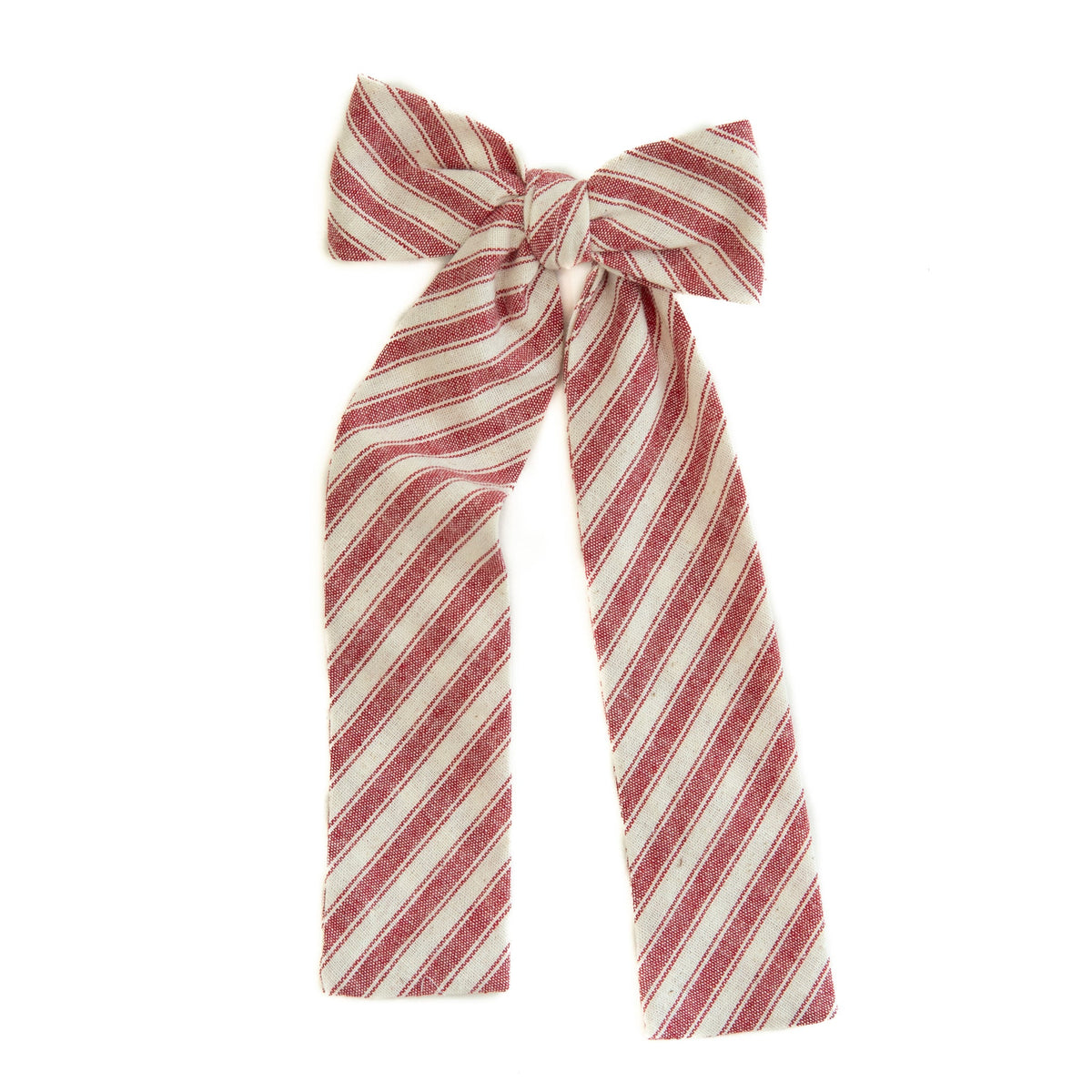 Cardinal Stripe - Lady Hair Bow