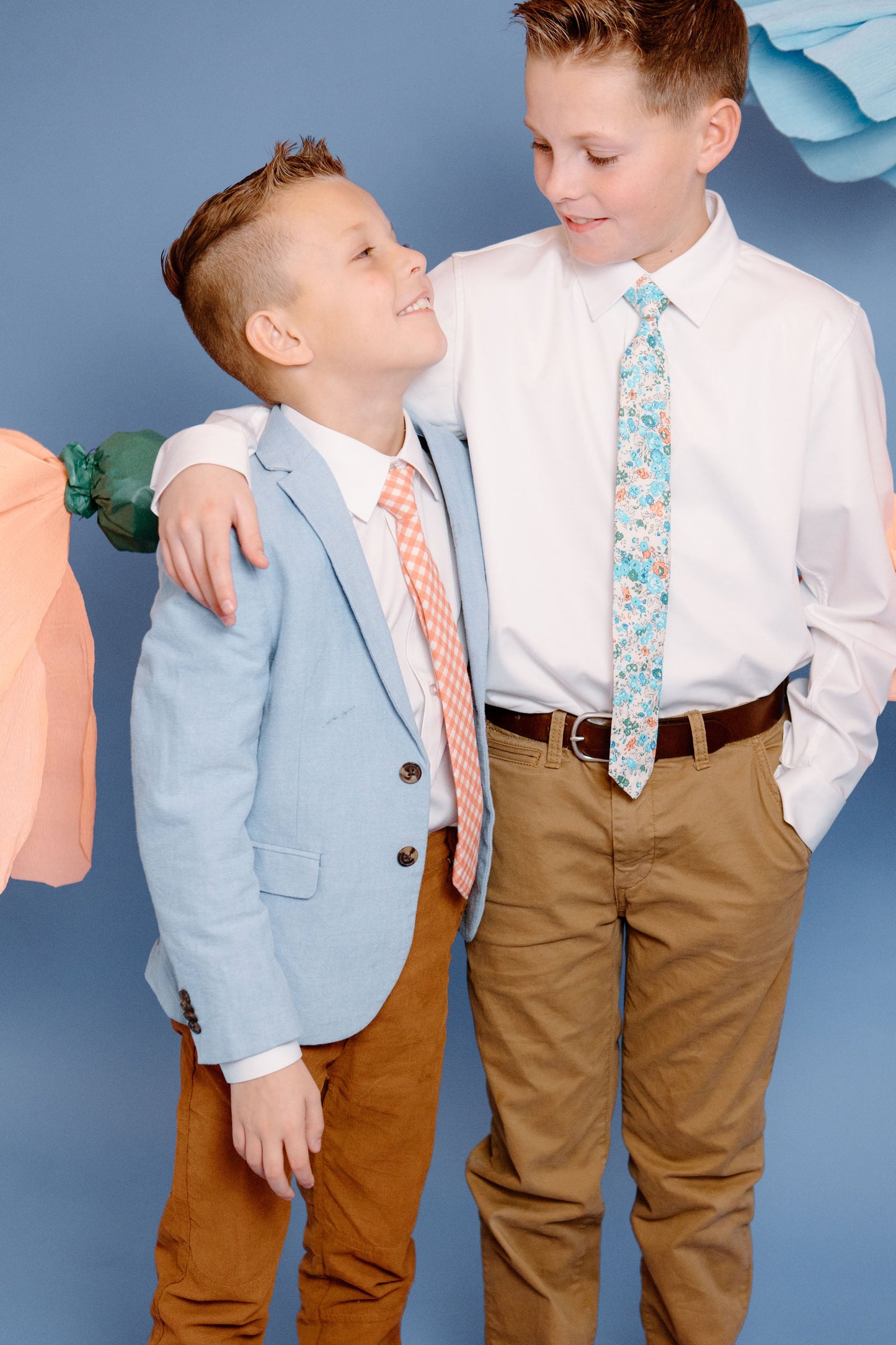 Carrot Plaid -  Boys Tie