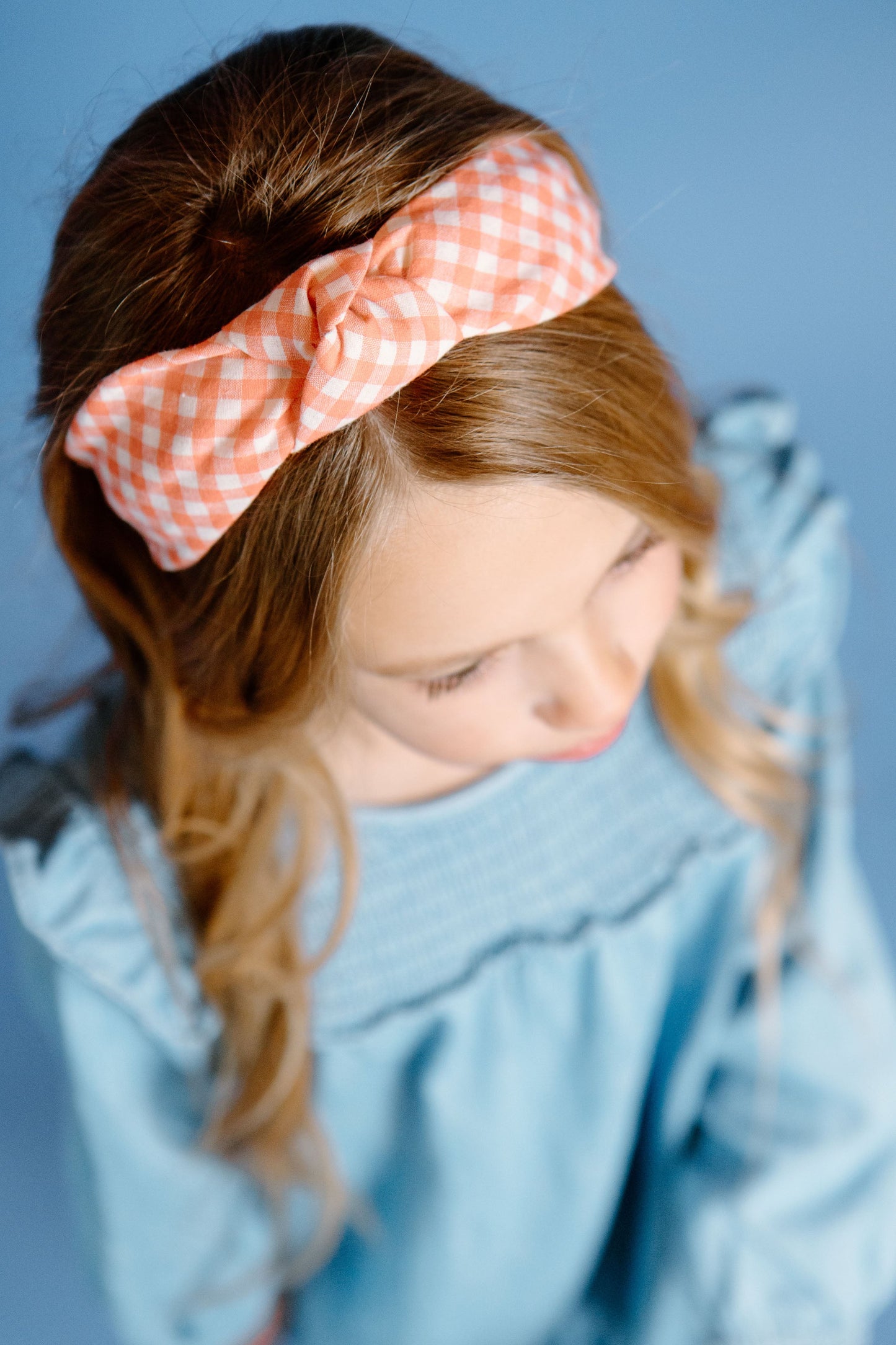 Carrot Plaid - Women's Knotted Headband