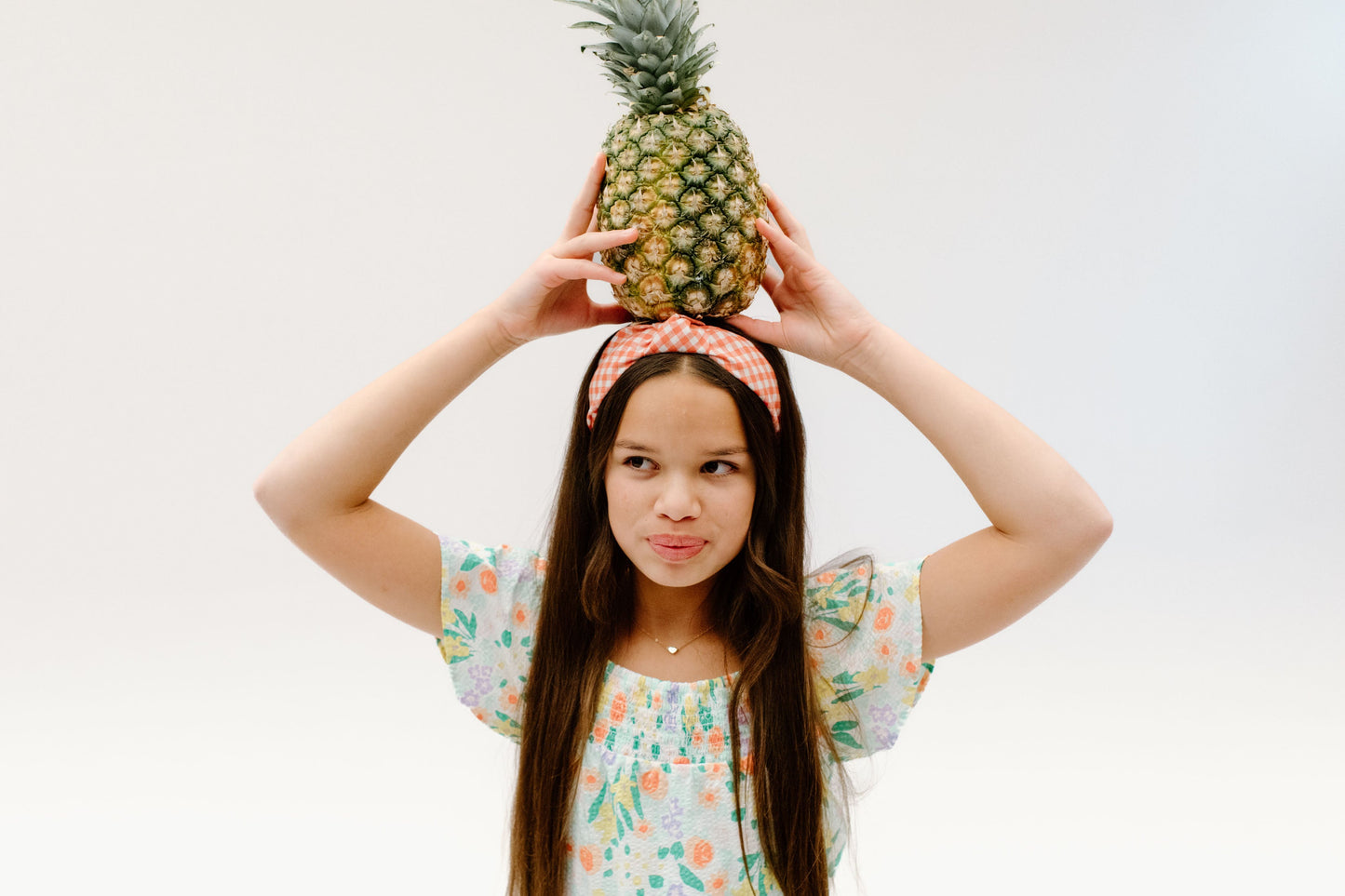 Carrot Plaid - Women's Knotted Headband