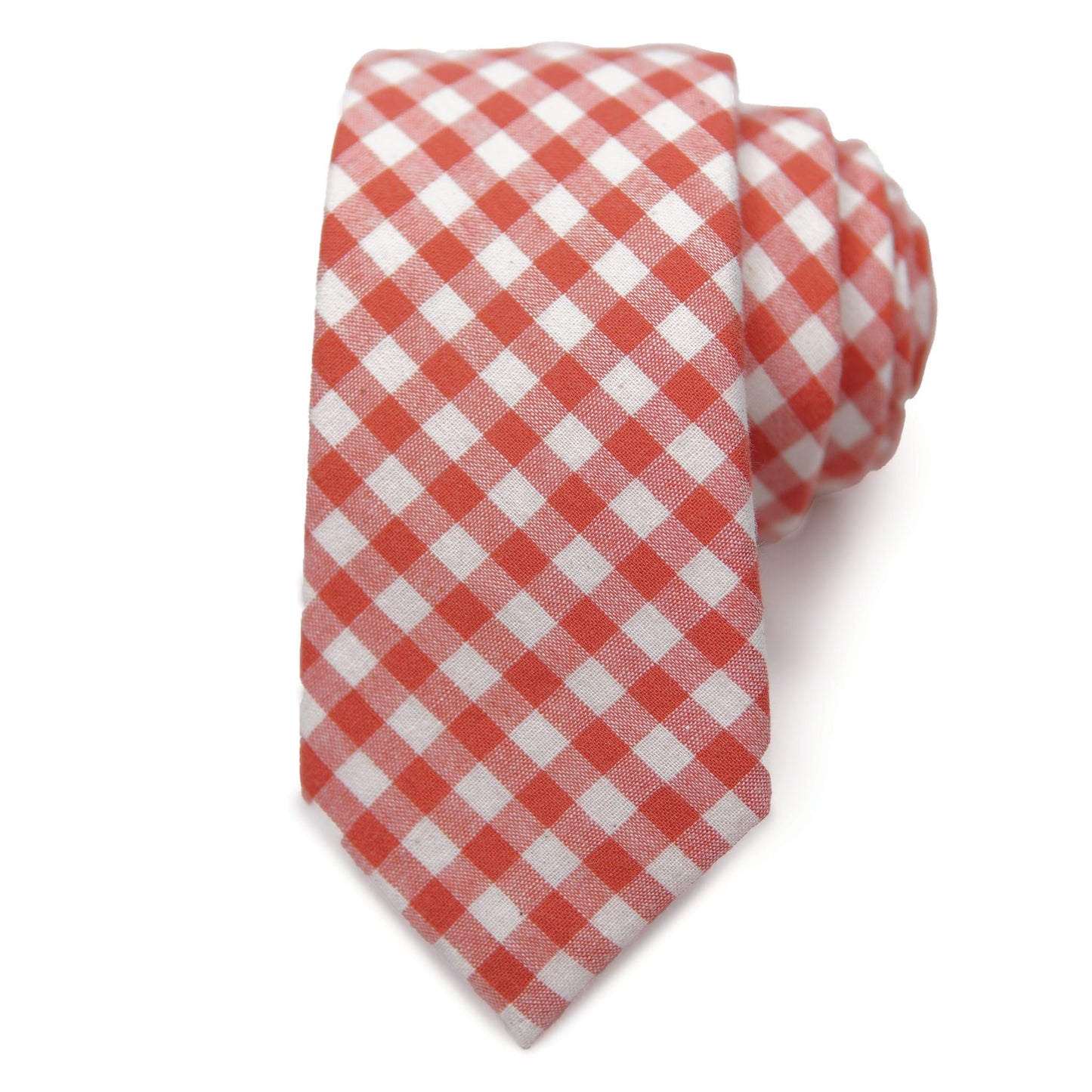 Carrot Plaid - Men's Tie