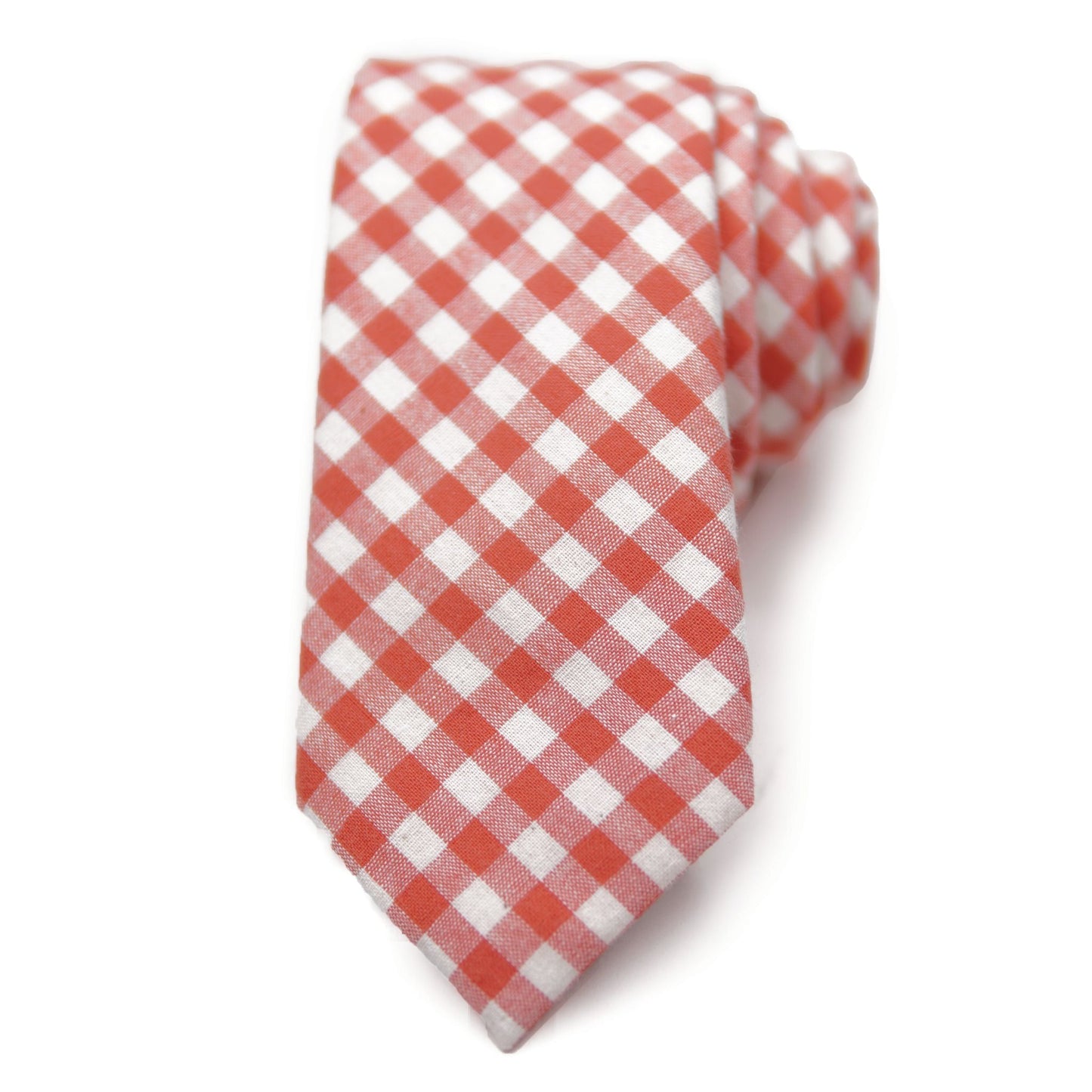 Carrot Plaid - Men's Tie