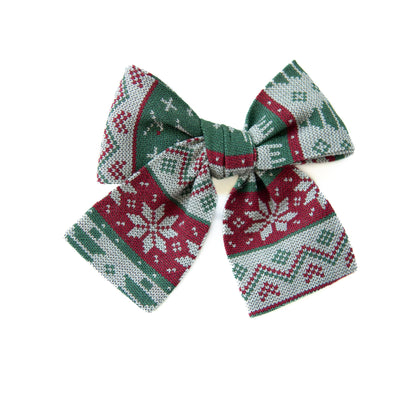 Christmas Sweater - Petite Hair Bow
