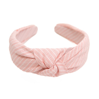 Coral Stripe - Knotted Headband