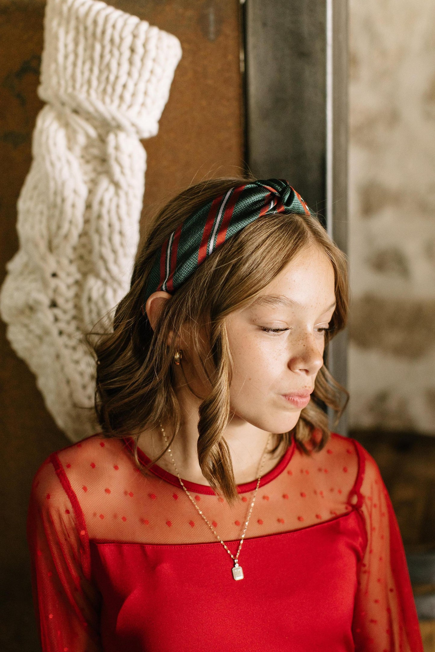Ebenezer Stripe - Knotted Headband