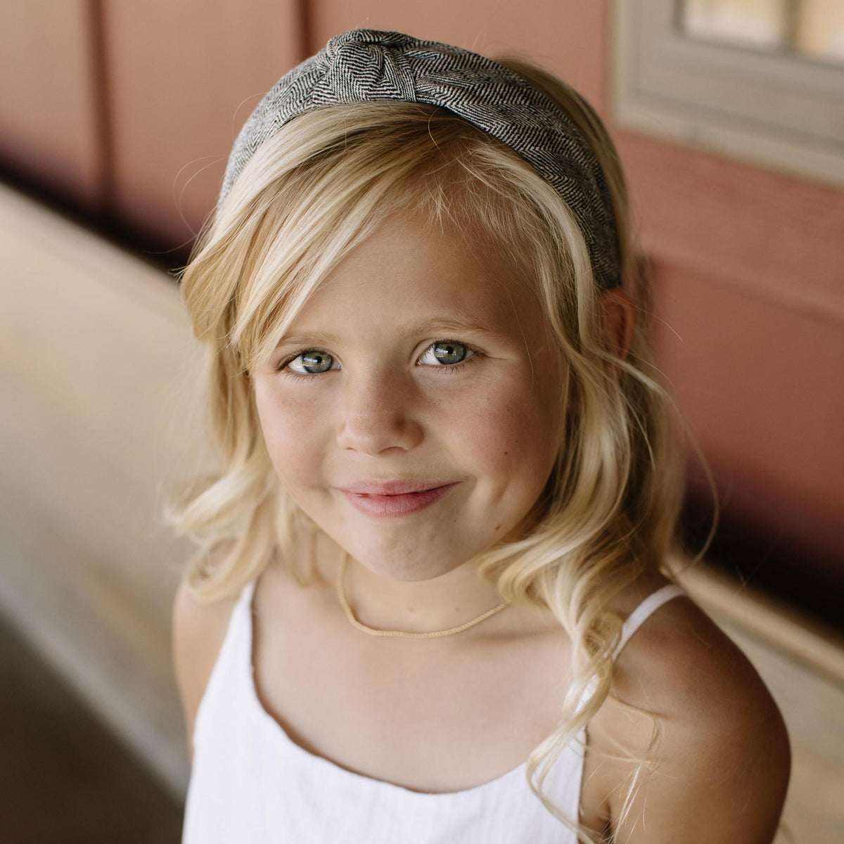 Ebony Tweed Knotted Headband