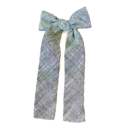 Ebony Tweed Lady Hair Bow