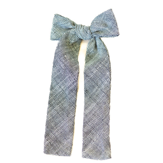 Ebony Tweed Lady Hair Bow