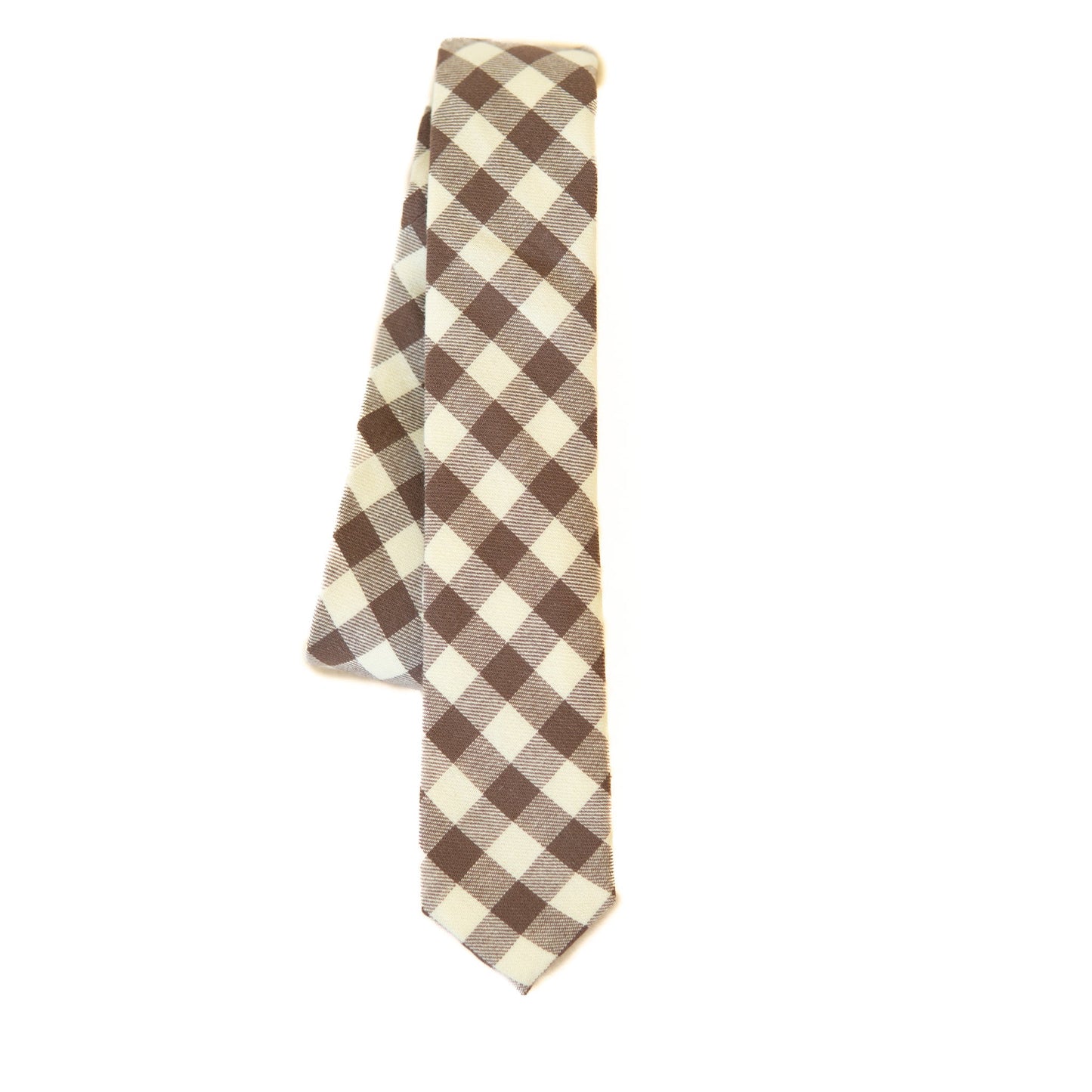 Fawn Gingham Youth Tie