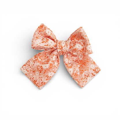Flamingo Floral - Petite Hair Bow