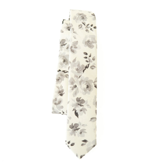 French Floral Youth Tie