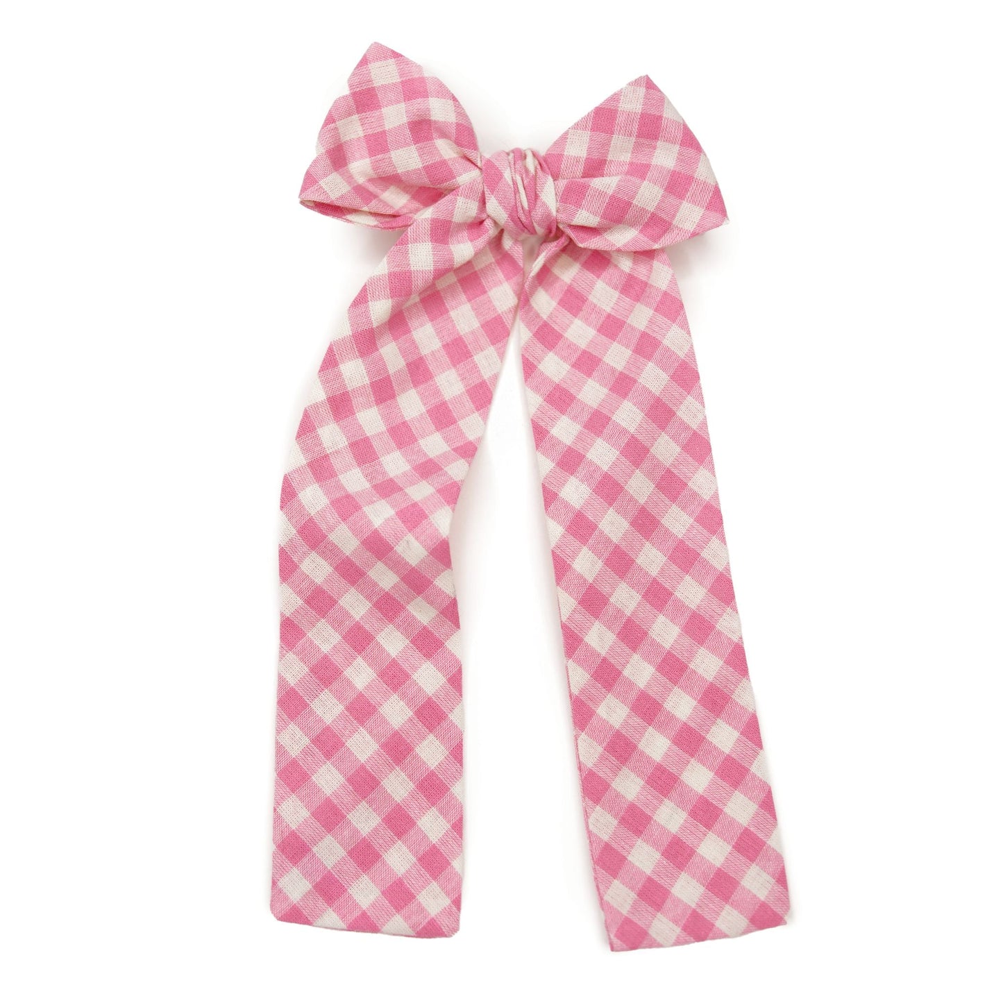 Fuchsia Plaid Lady Hair Bow