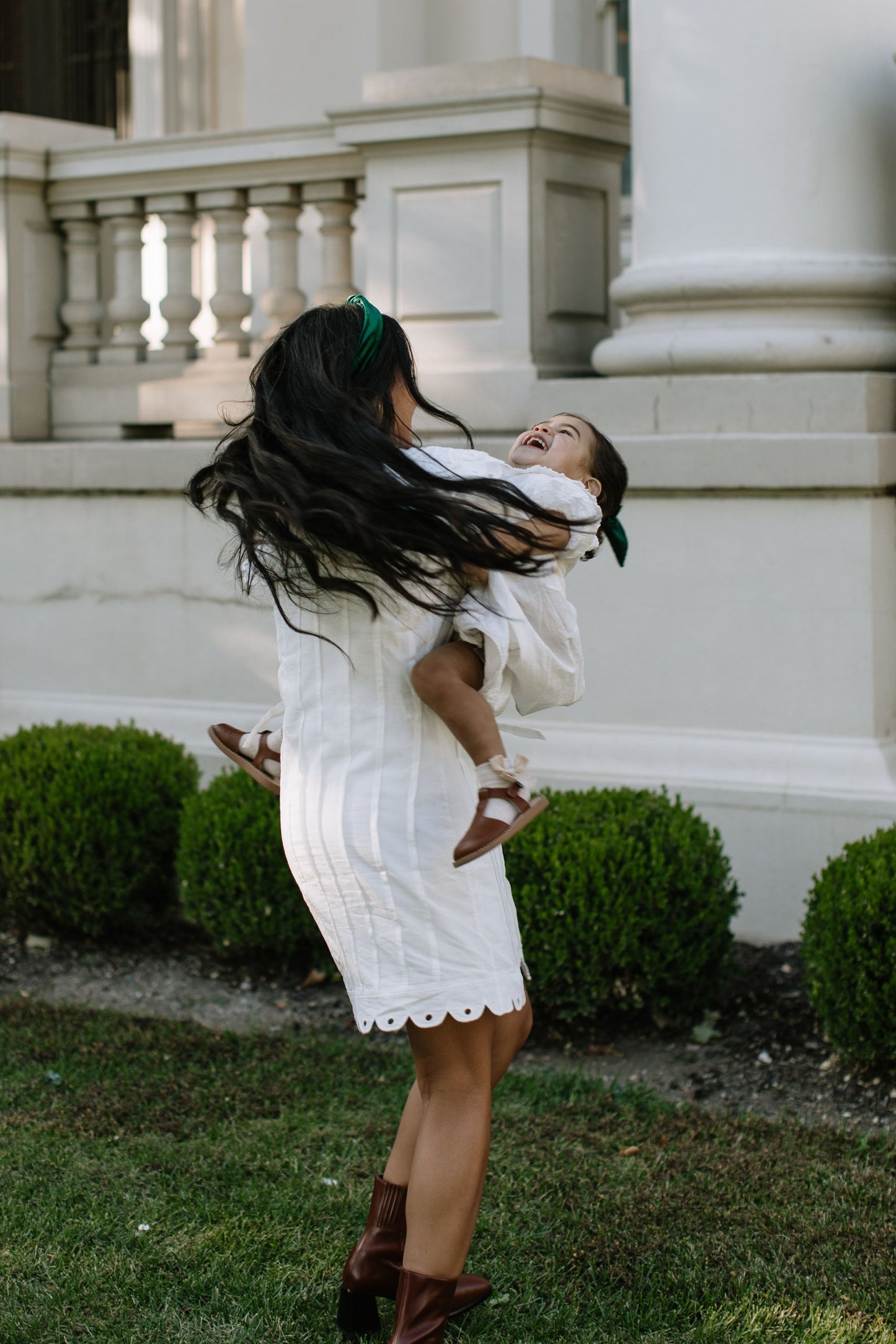 Green Velvet Darling Hair Bow