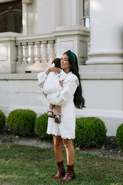 Green Velvet Darling Hair Bow