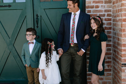 Jolly Floral Bow Tie For Boys