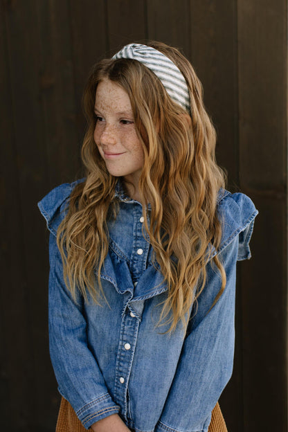 Juniper Stripe Knotted Headband