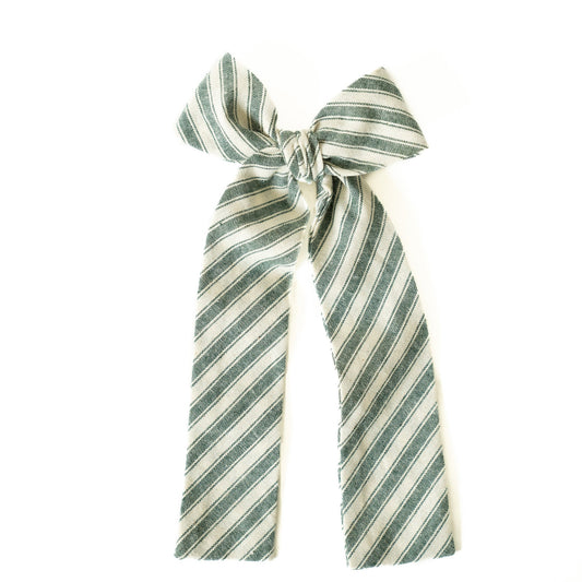 Juniper Stripe Lady Hair Bow