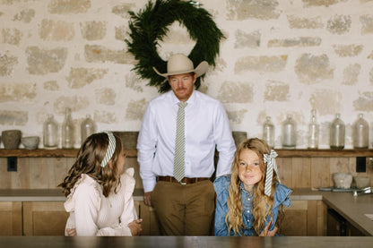 Juniper Stripe Lady Hair Bow