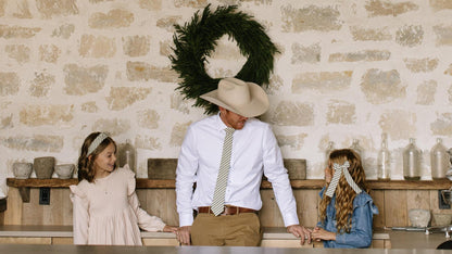 Juniper Stripe Lady Hair Bow
