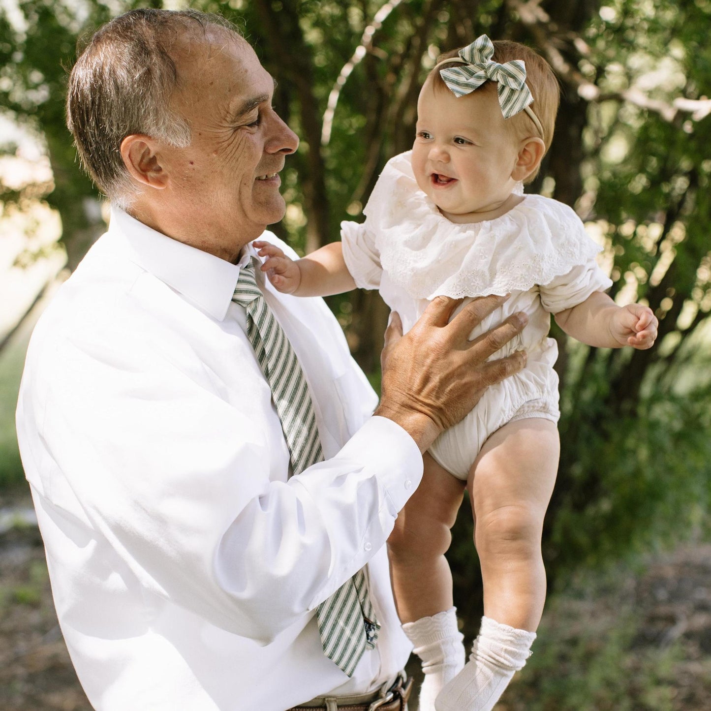 Juniper Stripe Petite Hair Bow