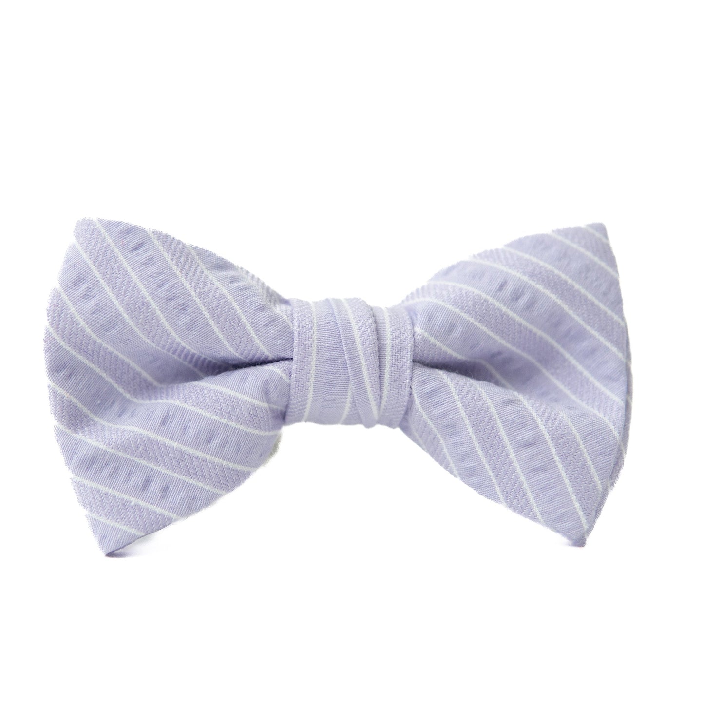 Lavender Stripe Bow Tie for Boys