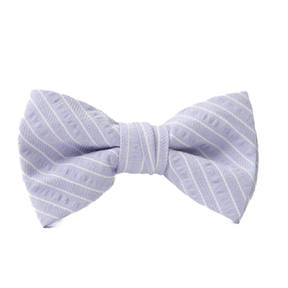 Lavender Stripe Bow Tie for Boys