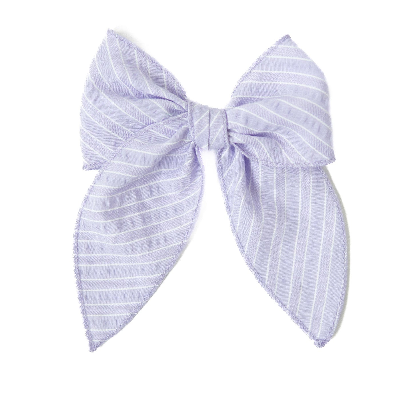 Lavender Stripe Darling Hair Bow