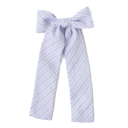 Lavender Stripe Lady Hair Bow