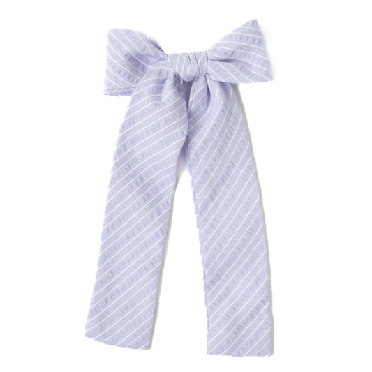 Lavender Stripe Lady Hair Bow