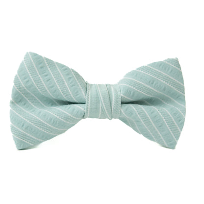 Mint Stripe Bow Tie for Boys