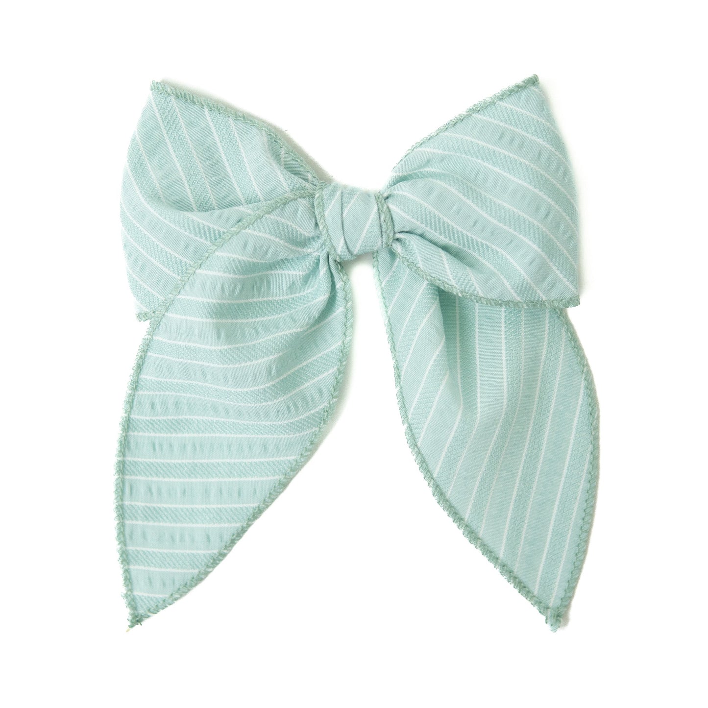 Mint Stripe Darling Hair Bow