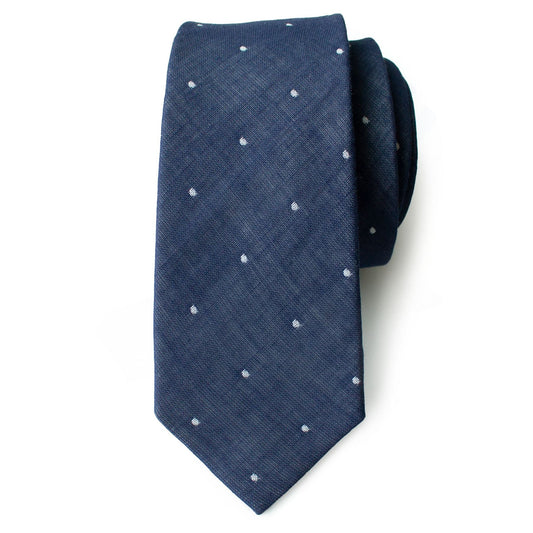 Navy Dot Men's Tie