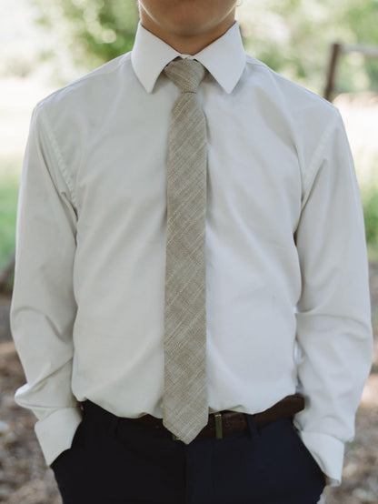 Parchment Tweed - Boys Tie