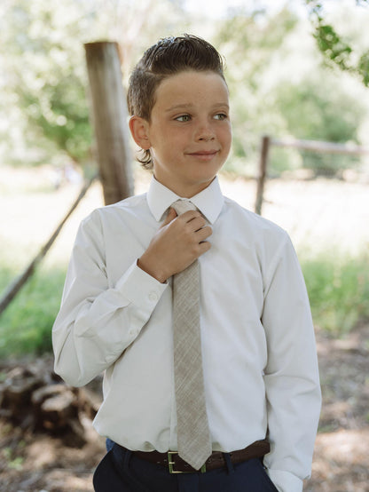 Parchment Tweed - Boys Tie