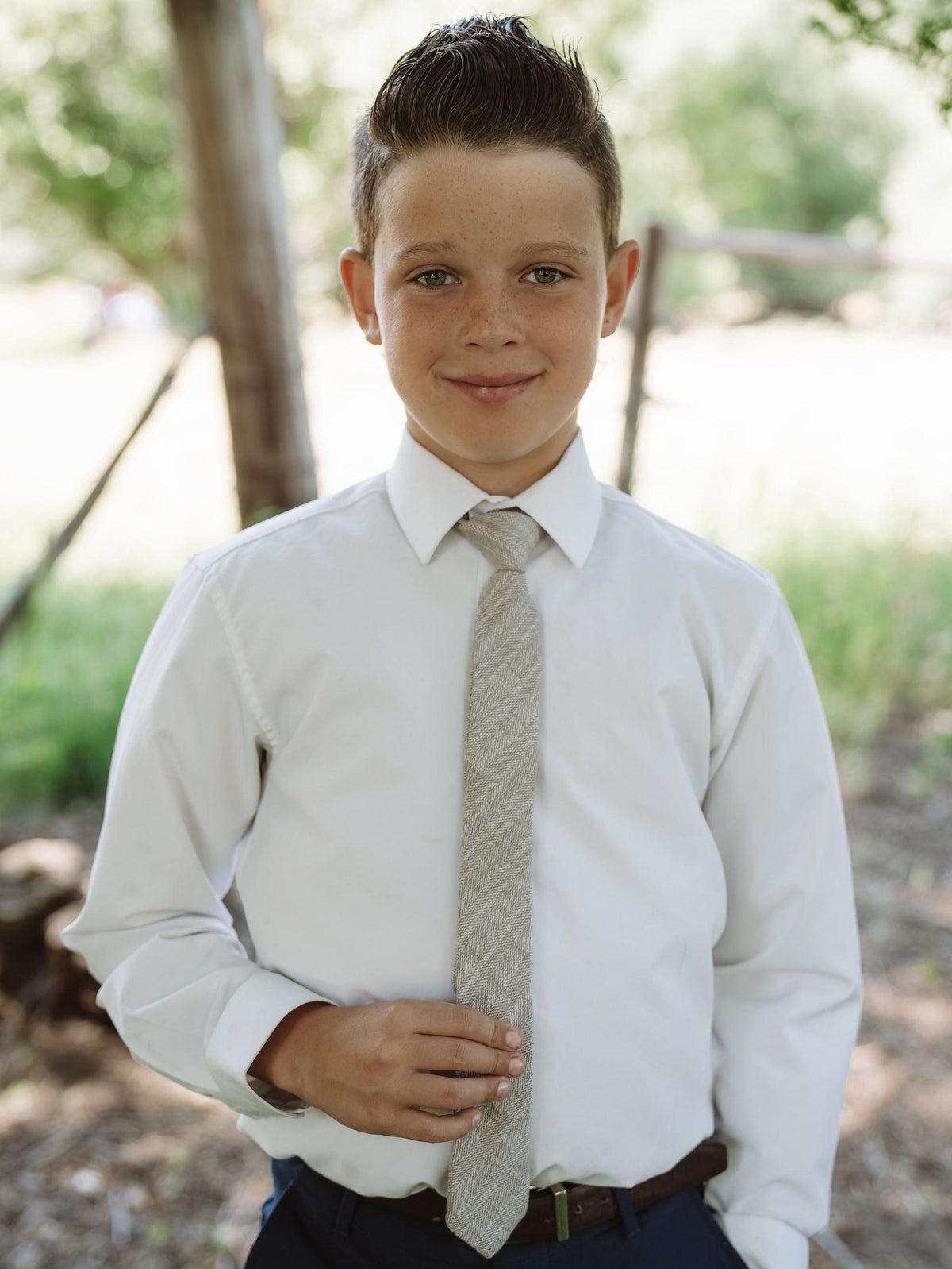 Parchment Tweed - Boys Tie