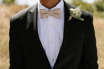 Parchment Tweed - Men's Pre-tied Bow Tie