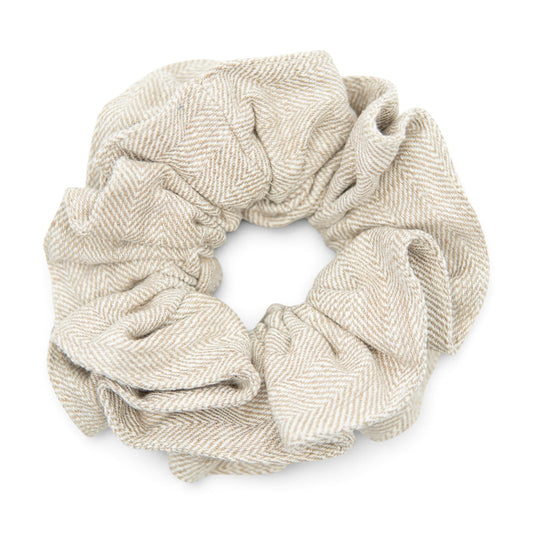 Parchment Tweed - Hair Scrunchie