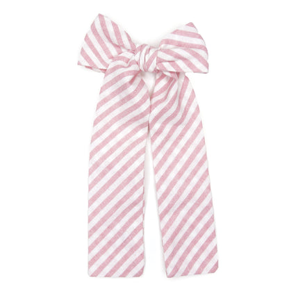 Peony Stripe Lady Hair Bow