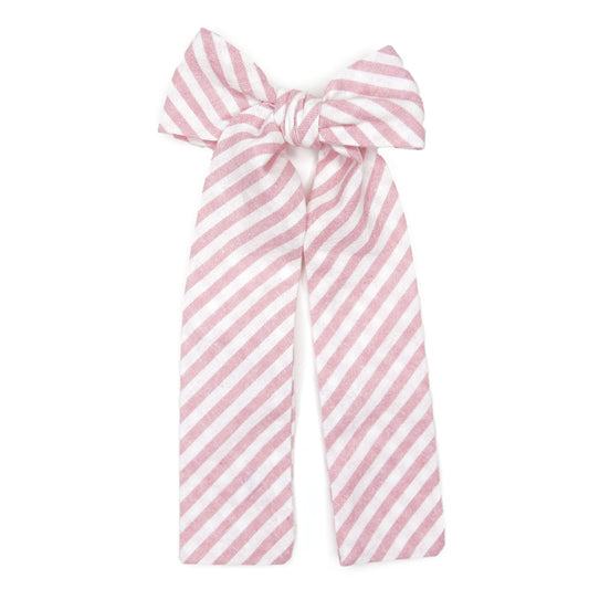 Peony Stripe Lady Hair Bow