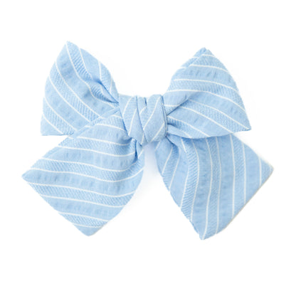 Pond Stripe Petite Hair Bow