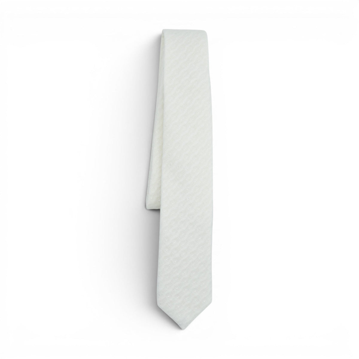 Quilted White - Youth Tie
