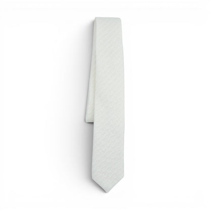 Quilted White - Youth Tie