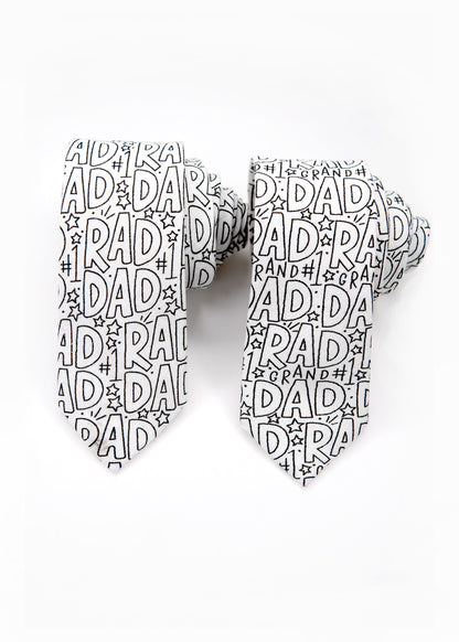 Rad Dad Coloring Tie - Tie Only, no markers