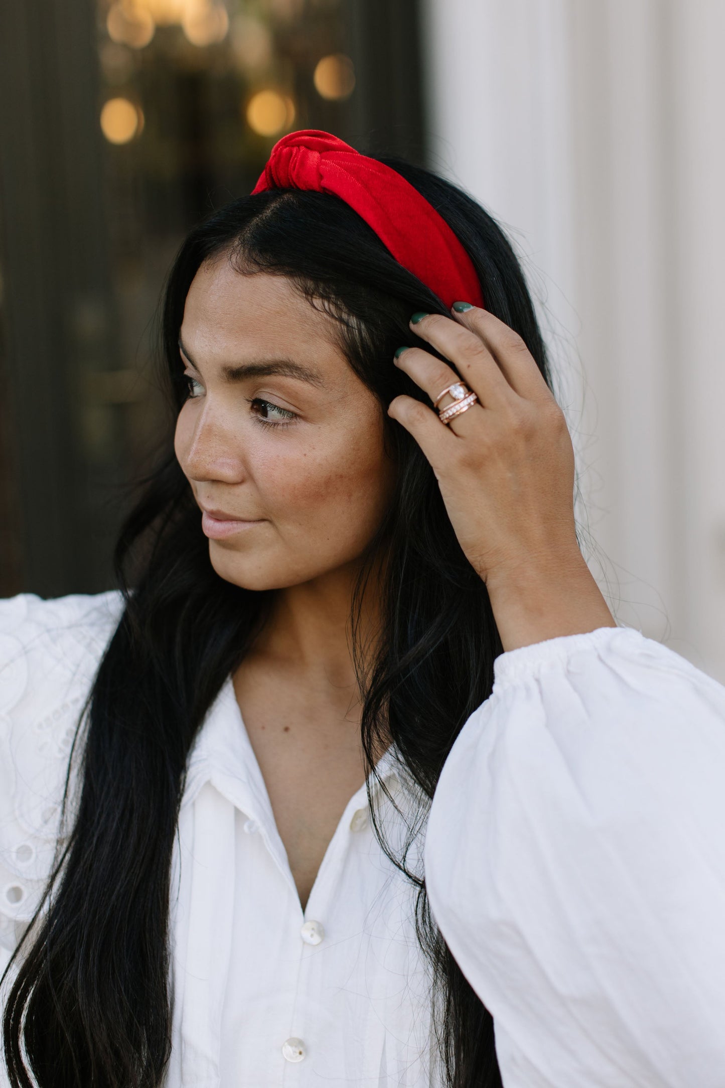 Red Velvet Women's Knotted Headband