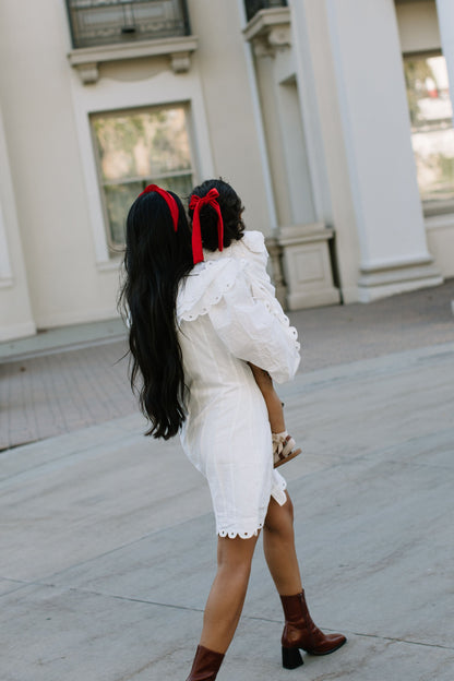 Red Velvet Lady Hair Bow