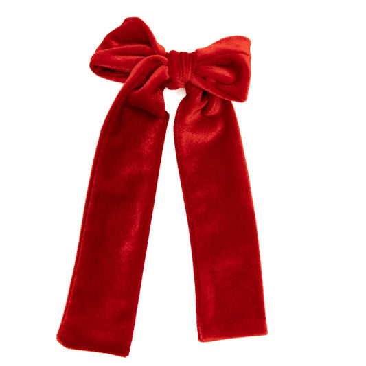 Red Velvet Lady Hair Bow