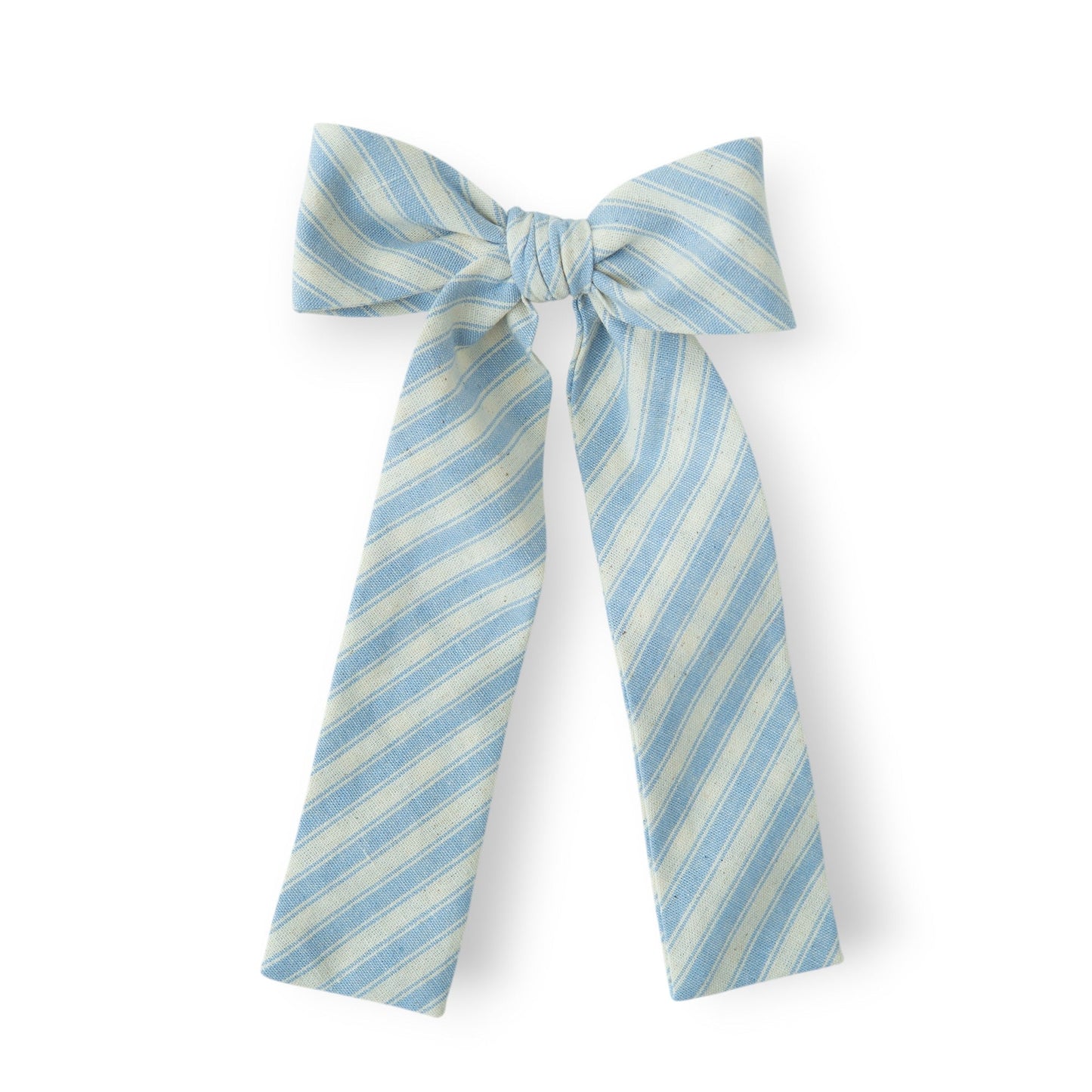 Robin Egg Stripe - Lady Hair Bow