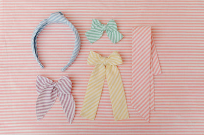 Peony Stripe Hair Sash