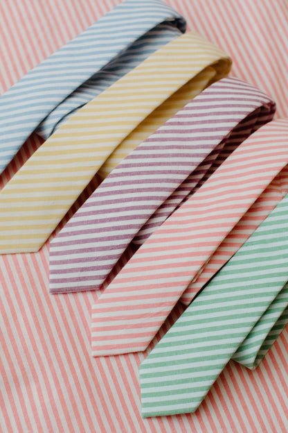 Robin Egg Stripe - Men's Tie