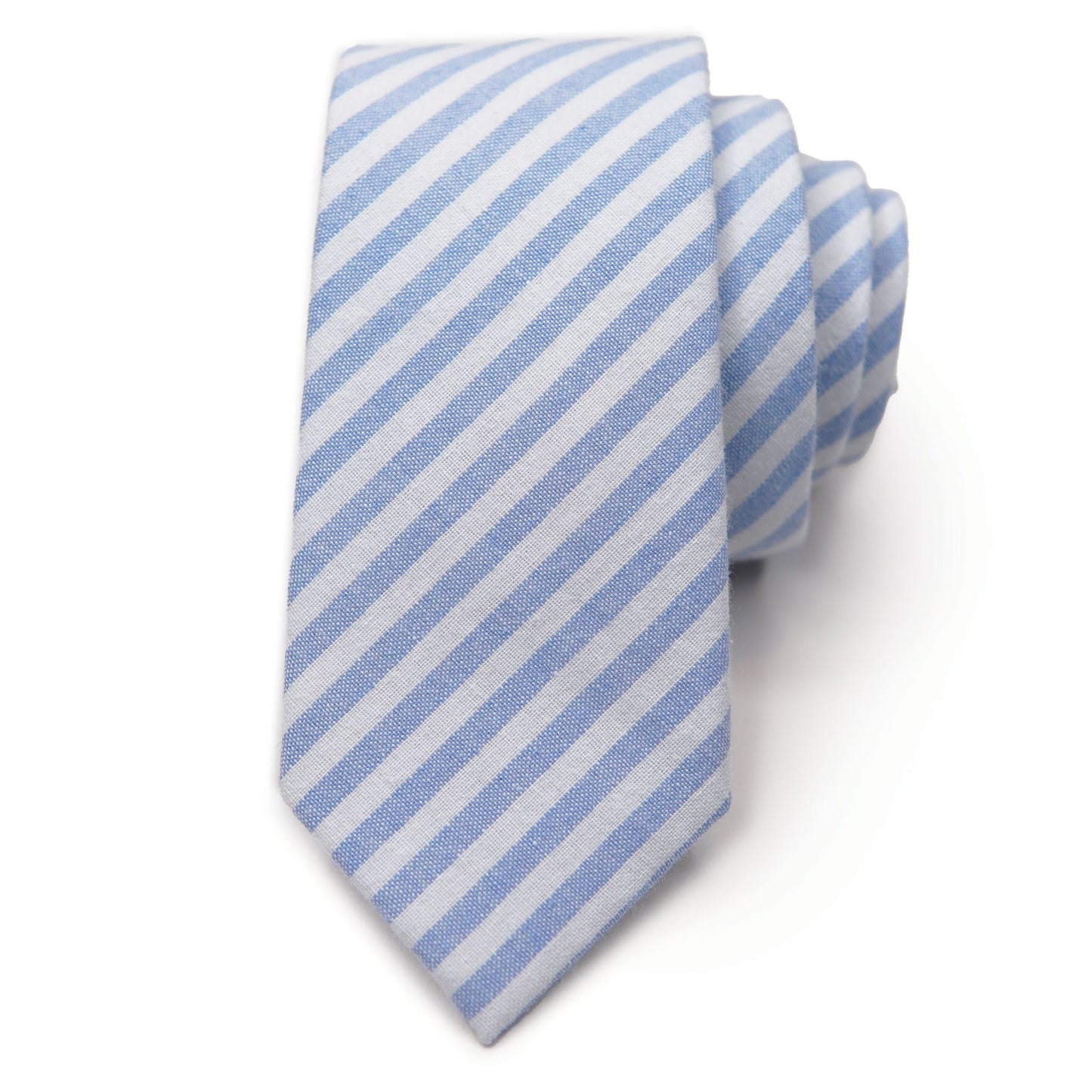 Robin Egg Stripe - Men's Tie